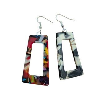 Colorful Abstract Drop Earrings